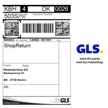 GLS returlabel (print-selv pr. mail)